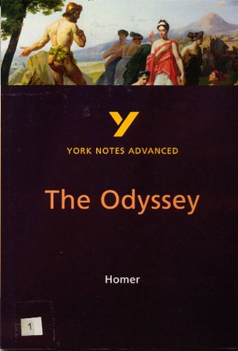 Cover of "The Odyssey" York Notes Advanced study guide with classical art.