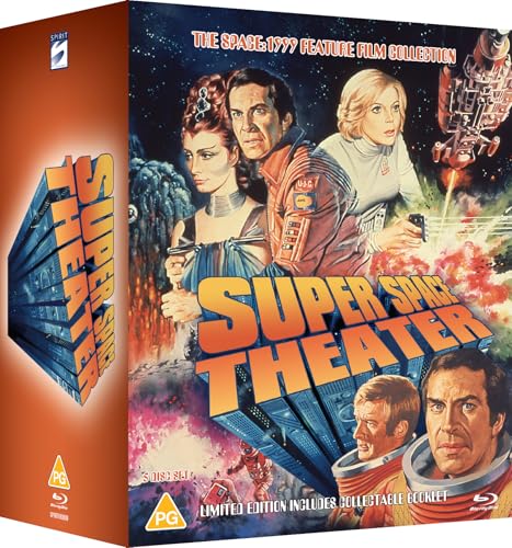 Blu-ray case for "Space: 1999" featuring cast portraits and spaceships.