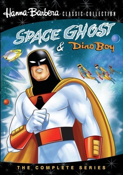 DVD cover for "Space Ghost & Dino Boy" cartoon series.