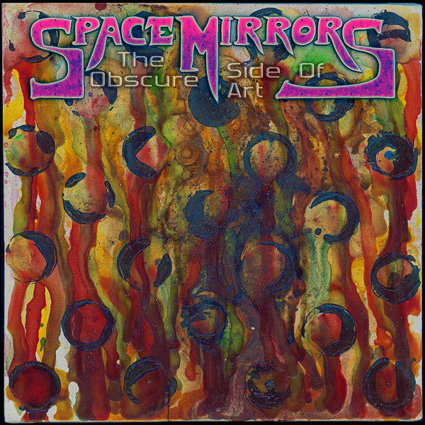 CD cover with abstract colorful paint swirls and dark circular shapes.