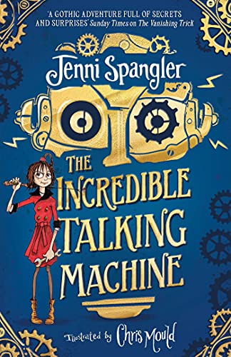 Book cover: girl, gears, and a fantastical machine with the title visible.