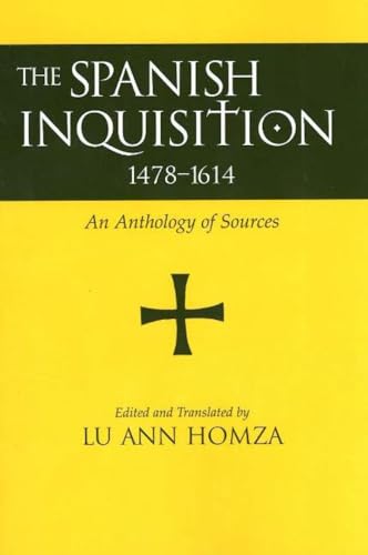 Book cover for “The Spanish Inquisition, 1478-1614” with a cross.