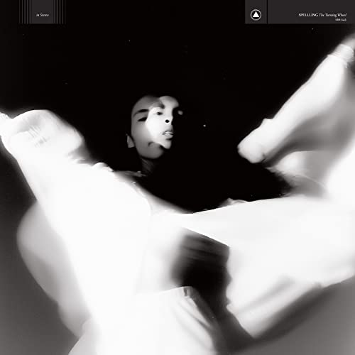Black and white album cover featuring a blurred portrait of a woman.