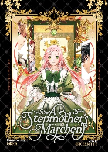 Manga cover featuring a pink-haired woman and other character portraits.