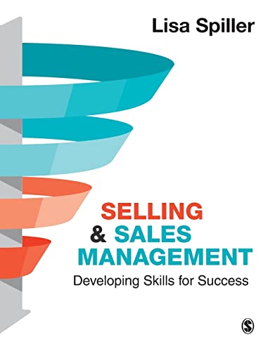 Book cover with abstract shapes and text: "Selling & Sales Management.