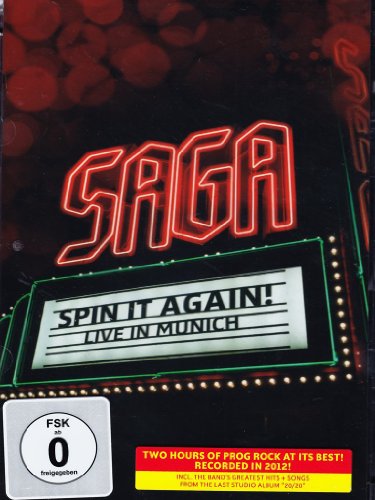 DVD cover for Saga’s “Spin It Again – Live In Munich” concert.