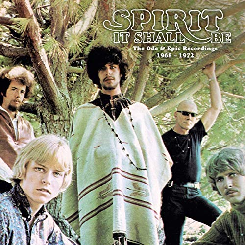 Album cover for Spirit’s “It Shall Be” featuring a band portrait.