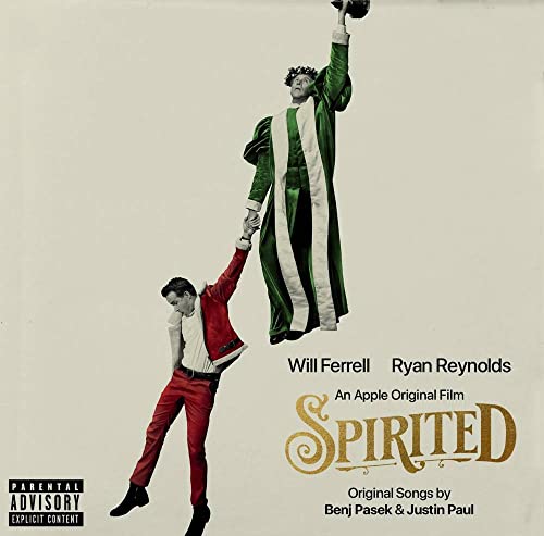 CD cover for "Spirited" featuring Will Ferrell and Ryan Reynolds.