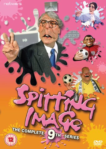 DVD cover for "Spitting Image" Series 9 featuring puppet caricatures.