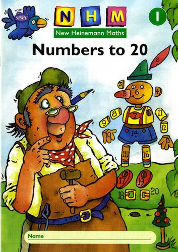 Activity book cover with illustrated characters and numbers one to twenty.