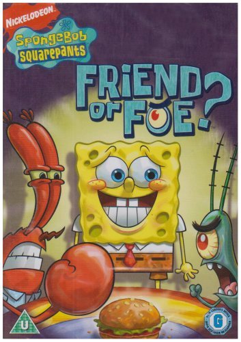 SpongeBob SquarePants DVD cover featuring SpongeBob, Plankton, and Mr. Krabs.