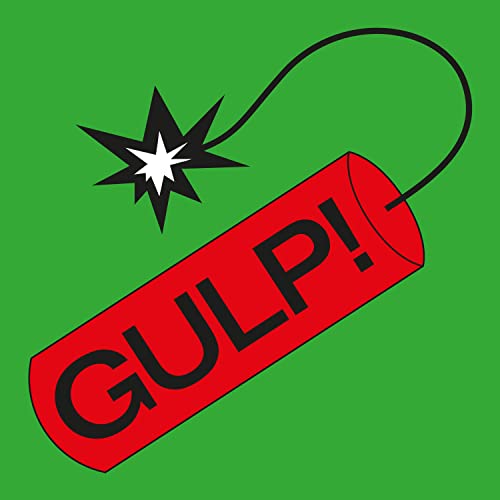 Red dynamite stick with a lit fuse and the word "GULP!