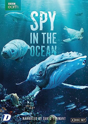 DVD cover for “Spy In The Ocean” featuring marine animals underwater.