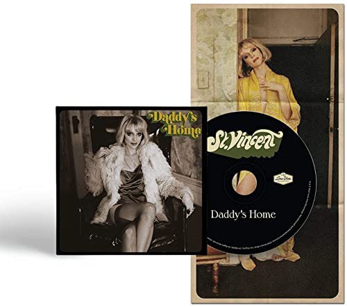 St. Vincent “Daddy’s Home” CD case and disc featuring a blonde woman.