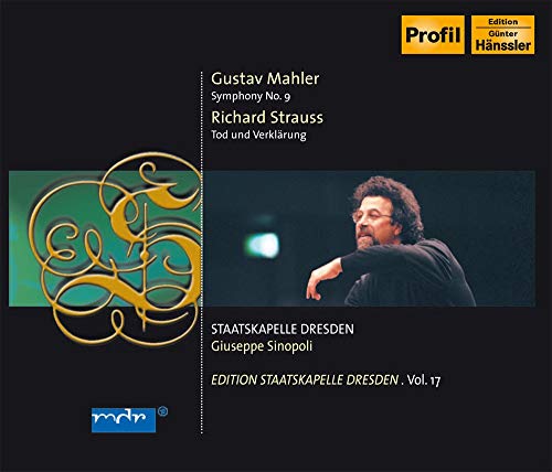 CD cover featuring conductor Giuseppe Sinopoli and ornate gold design.