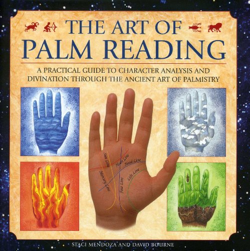 Book cover featuring hands with palm lines, titled "The Art of Palm Reading.