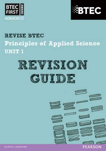 BTEC First Applied Science Unit 1 Revision Guide cover, teal background.