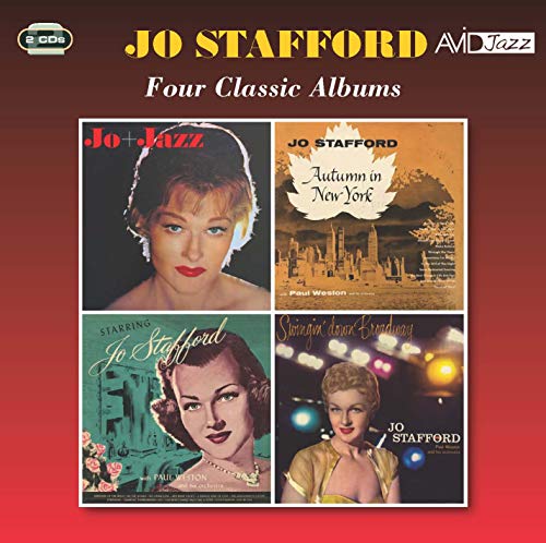 CD cover for Jo Staffordās āFour Classic Albumsā with portrait images.