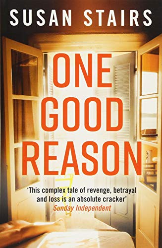 Book cover: "One Good Reason" by Susan Stairs, with open doorway image.