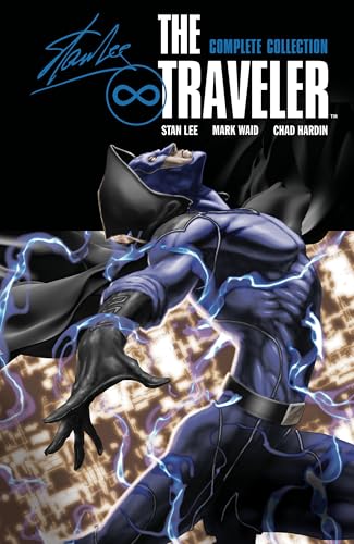 Comic book cover featuring a blue-suited superhero with energy effects.