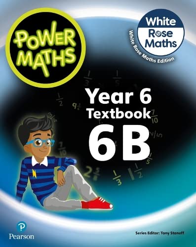 Power Maths 6B textbook cover with a boy and math equations.