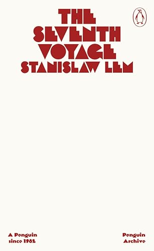 Book cover with red stylized text reading The Seventh Voyage by Stanislaw Lem.