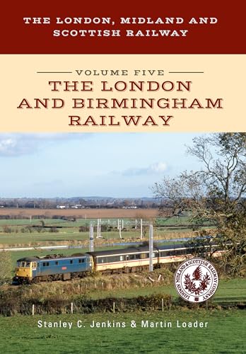 Book cover: railway landscape with a blue and white train, text details.