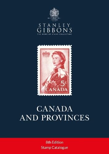 Stanley Gibbons Canada and Provinces 8th Edition stamp catalogue cover with Queen Elizabeth II stamp.