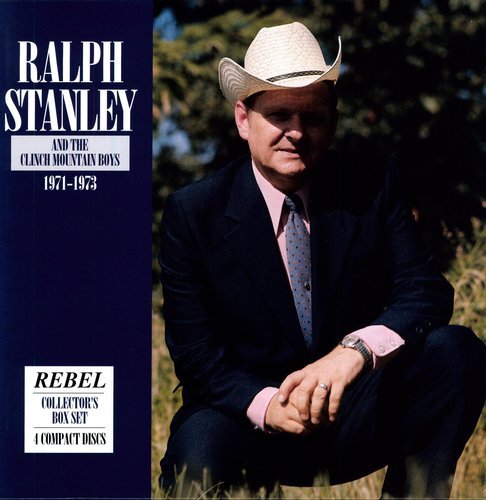 "CD cover featuring Ralph Stanley in a suit and cowboy hat outdoors."
