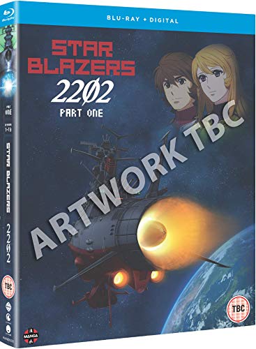Blu-ray cover for “Star Blazers 2202” featuring a spaceship and characters.