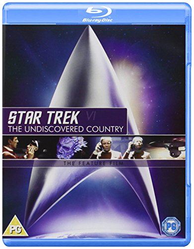 Star Trek VI: The Undiscovered Country Blu-ray cover with spaceship and characters.