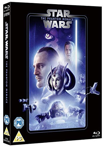 Blu-ray case for Star Wars Episode I: The Phantom Menace, film characters shown.