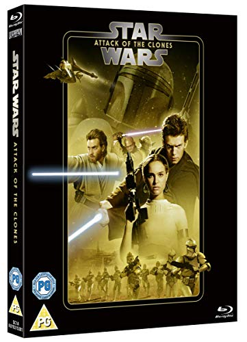 Blu-ray cover for Star Wars: Episode II – Attack of the Clones.