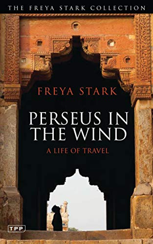 Book cover: "Perseus in the Wind" framed by an ornate archway.