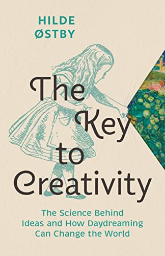 Book cover: “The Key to Creativity” with illustration of a daydreaming girl.
