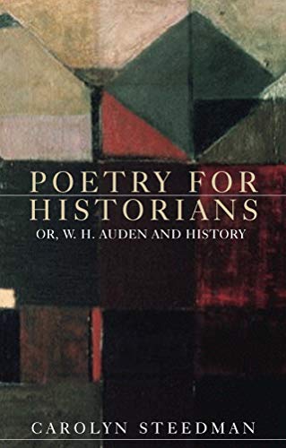 Book cover: "Poetry for Historians" with abstract geometric shapes.