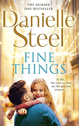 Book cover: “Fine Things” by Danielle Steel, featuring a father and daughter.