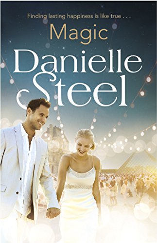 Book cover of Magic by Danielle Steel featuring a couple walking near the Louvre.