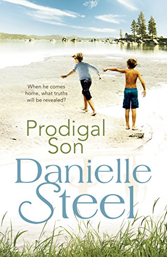 Book cover: two boys on a beach, title “Prodigal Son” by Danielle Steel.