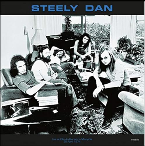 Steely Dan album cover featuring four band members in a room.