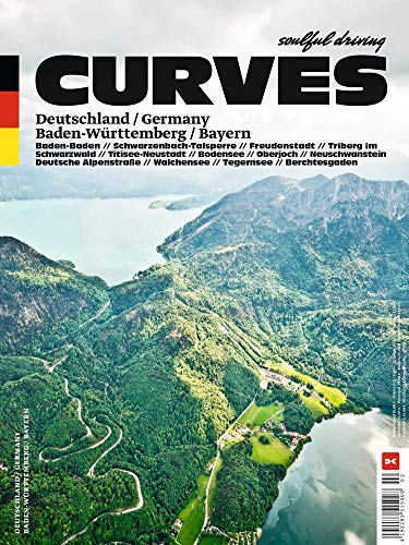 Magazine cover featuring a winding road through mountainous landscapes in Germany.