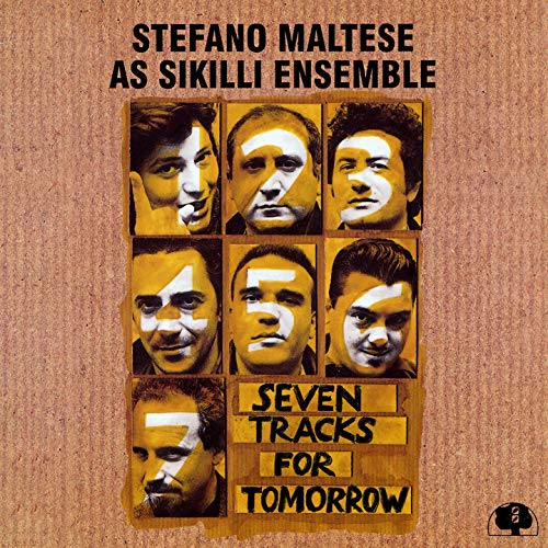 CD cover with collage of faces and bold yellow text: "Seven Tracks For Tomorrow.