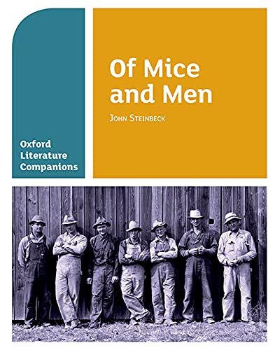 Book cover for Of Mice and Men featuring a black and white photo of workers.