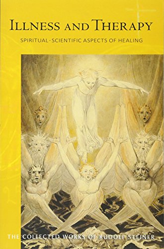 Yellow book cover featuring an ethereal painting of spiritual figures and title text.