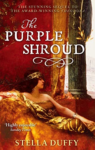 Book cover: woman in gold and purple, classical columns in background.