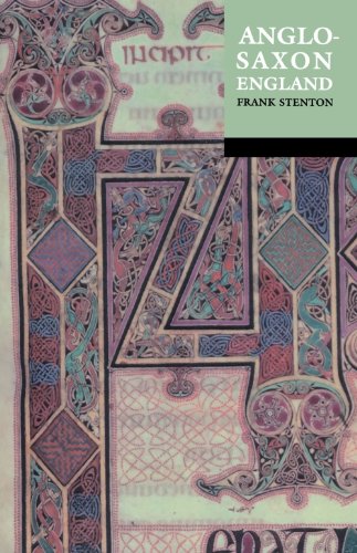 Book cover: “Anglo-Saxon England” featuring intricate illuminated manuscript art.