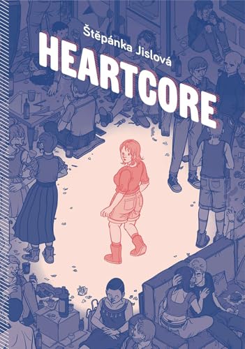Book cover: illustrated figures in a room, with "HEARTCORE" text.