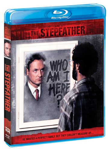 The Stepfather" Blu-ray case featuring a man looking into a cracked mirror.