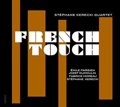 CD cover for Stephane Kerecki Quartet’s “French Touch,” abstract geometric design.