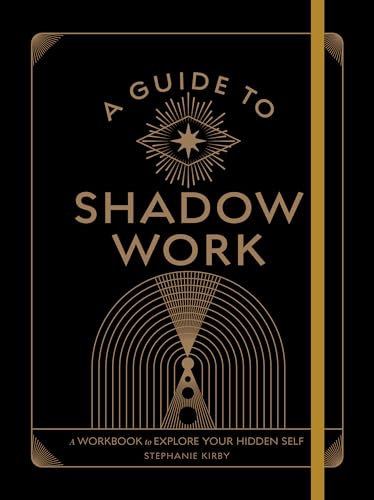Black book cover with gold text reading “A Guide to Shadow Work.”